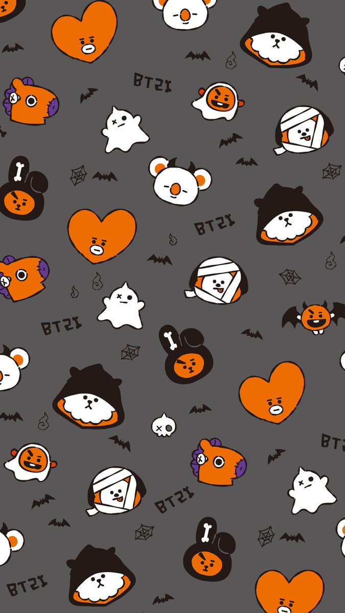 Bt21 Japan Official On Twitter ハロウィンプレゼントが届いたよ チェクしに行こう Https T Co Xko58cd7iy スプーキー ハロウィン 壁紙 Bt21