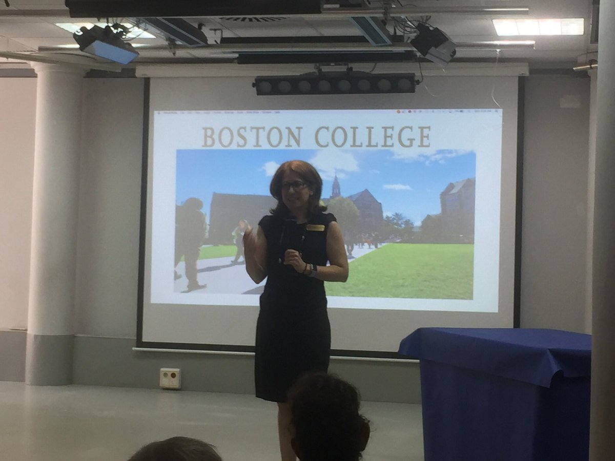 OrientaUNISINTL's tweet photo. Las universidades de Boston BABSON, BOSTON COLLEGE, NORTHEASTERN Y TUFTS visitan @SEKCiudalcampo y presentan sus excelentes programas a nuestros alumnos y padres de bachillerato @SEKBACHCC @mclagar https://t.co/JsvU0vSdD6