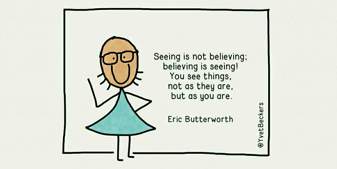 Goed om je te realiseren dat je bevestigd wordt in je eigen paradigma's. Hoe blijf jij openstaan voor andere ideeën?