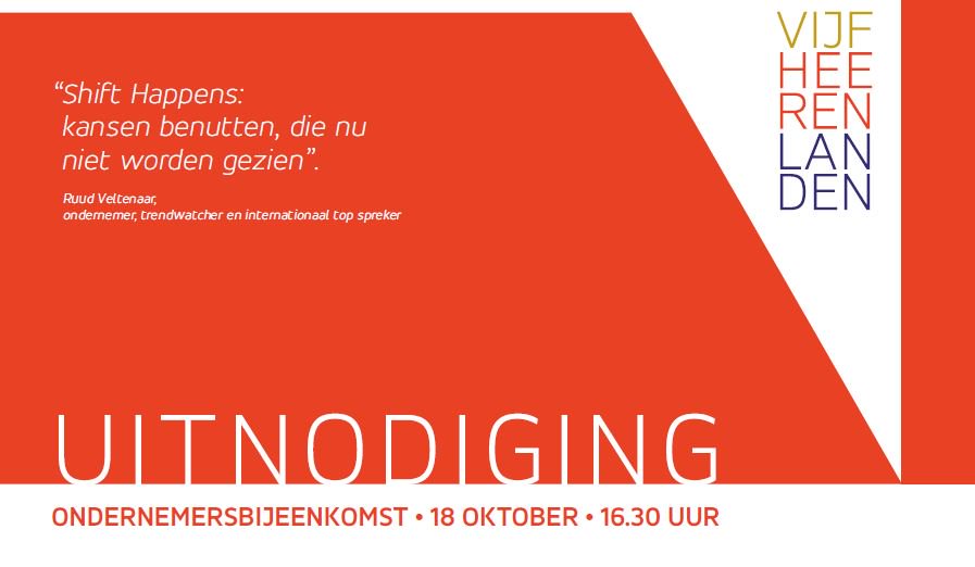 Evenals voorgaande jaren bieden de gemeenten Leerdam, Vianen en Zederik ook dit jaar ondernemers uit de nieuwe gemeente Vijfheerenlanden, graag de gelegenheid elkaar te ontmoeten. Lees meer over de bijeenkomst en hoe aan te melden op vijfheerenlanden.nl/ondernemersbij…
