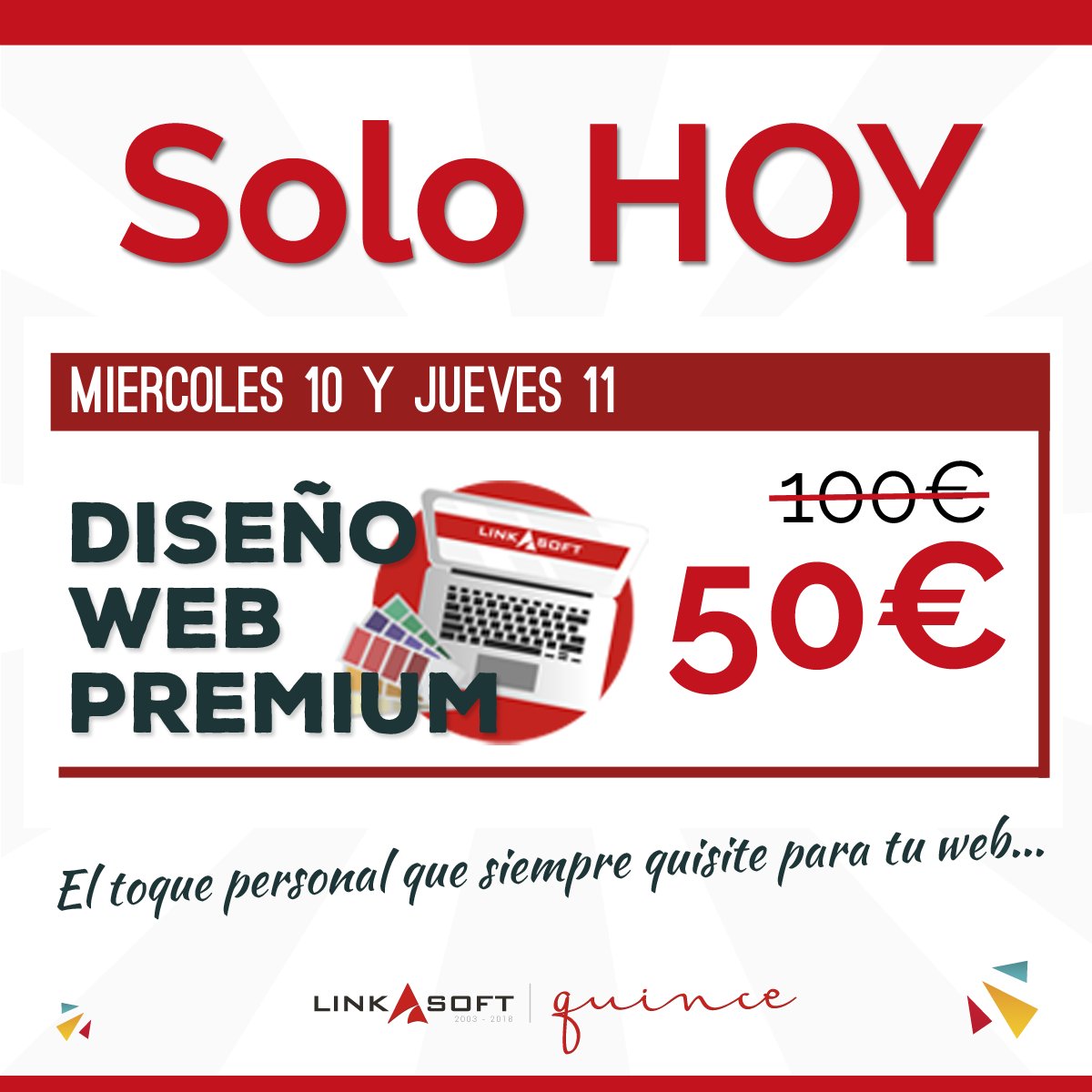 ❌ ¿Todavía no has aprovechado nuestras ofertas diarias? ❌
¡No te quedes sin tu descuento! ;) 👉 linkasoft.com