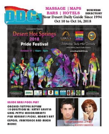 vicgerami's tweet photo. .@kathygriffin interview for #10QuestionsWithVic featured on the cover of @DDGWill https://t.co/jlruprXmhJ #KathyGriffin #DesertDailyGuide @pscomedyfest #PSComedyFest #VicGerami #comedy #comic #PalmSprings https://t.co/qXwISwr2oe