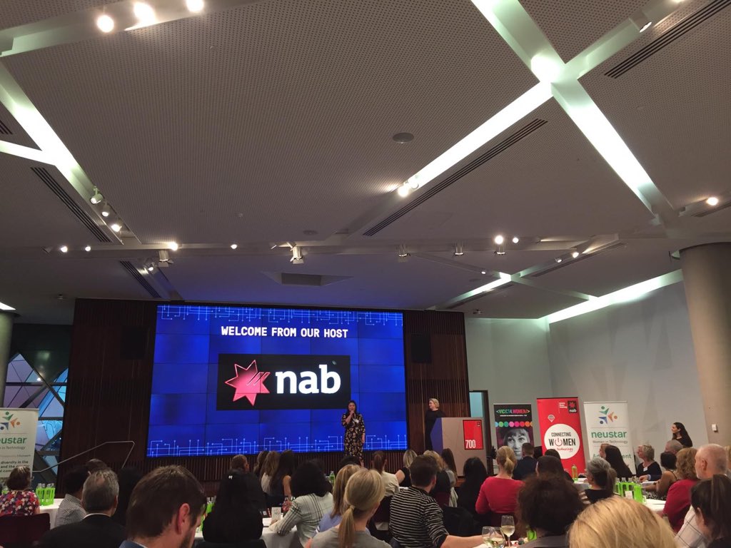 nataliecbhough's tweet photo. Very pleased to have @NAB as a proud sponsor of the amazing @VICT4W #whatshotinit event πππ This is 9th #whatshotinit event that weβve sponsored, demonstrating our strong connection within the industry and community #connectingwomenintech #nab #vict4w #ai #virtualintelligence https://t.co/hfYpUkPAy2