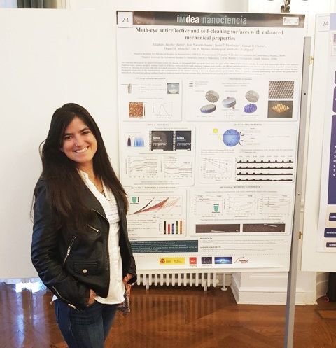 imdeanano's tweet photo. Our PhD student Alejandra Jacobo received the Best Poster Presentation Award at the @10thECNP2018 International Conference in San Sebastian, for her contribution "Mechanically enhanced nanostructured polymer nanocomposite surfaces". 
Congratulations Alejandra! https://t.co/8EnyWlCKNr