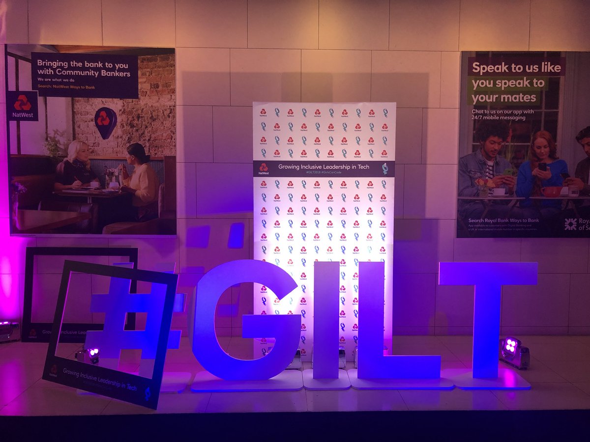 winciewong's tweet photo. It’s happening! #gilt2018 #GirlsCanCode @GirlsCanCode_NW https://t.co/a7AYo74pVI