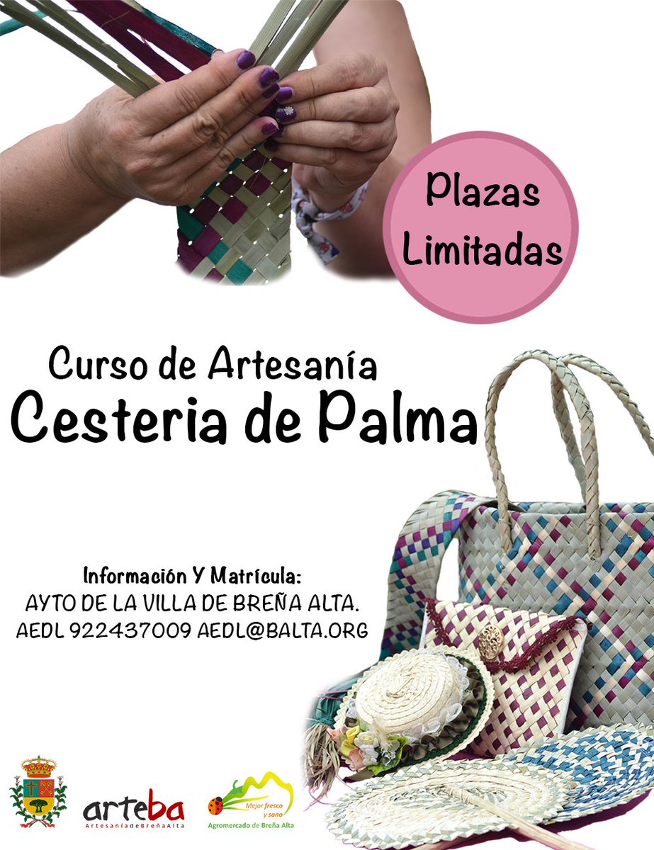 mercadobalta's tweet photo. ¡Retomamos Tradiciones en el Agromercado! Curso de Cestería de Palma https://t.co/5UgZDv935O