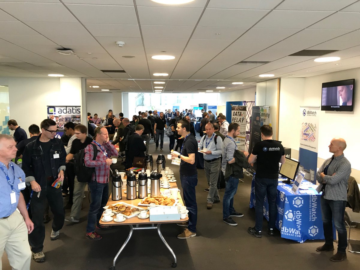 napalmgram's tweet image. We're filling up nicely ahead of the @sqlrelay_uk keynote. So many people we have to split between rooms. #DataRelay #sqlrelay
