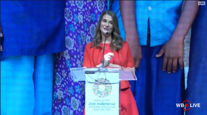 World Bank (@worldbank) on Twitter photo To deliver on the promise of the future, we must #investinpeople, and especially young people--<a href="/melindagates/">Melinda French Gates</a> at the Human Capital Summit #WBGMeetings To deliver on the promise of the future, we must #investinpeople, and especially young people--<a href="/melindagates/">Melinda French Gates</a> at the Human Capital Summit #WBGMeetings