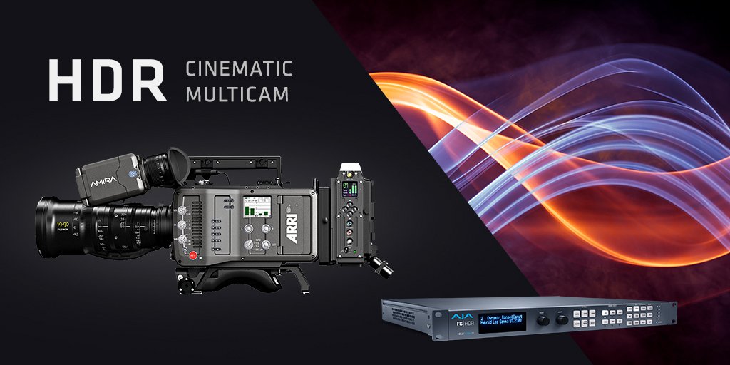 ARRIChannel's tweet photo. AMIRA Cinematic Multicam brings a new dimension to the broadcast of immersive images with higher color fidelity. The adaptable &amp; flexible system can include @AJAVideo’s FS-HDR real-time HDR/WCG Converter with Colorfront Engine video processing. Learn more: https://t.co/i9uD3MTCFe https://t.co/b7FYIKBc7w