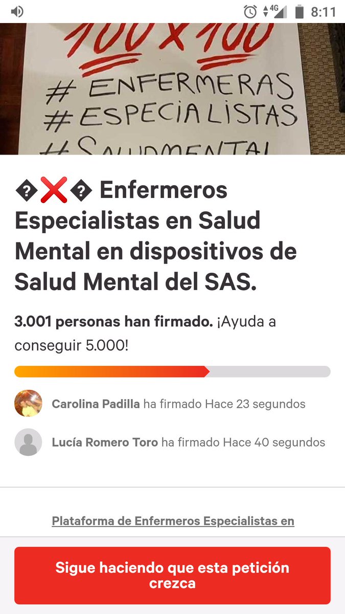 MCLSdue's tweet photo. @EnfrmraSaturada Apoya esta causa. Más de 3200 firmas en 24 horas para que la salud mental sea bien atendida en Andalucía. Somos especialistas y queremos ser reconocidos. 
💯❌💯 Especialistas 💯❌💯 calidad https://t.co/ciWVMuji4O
