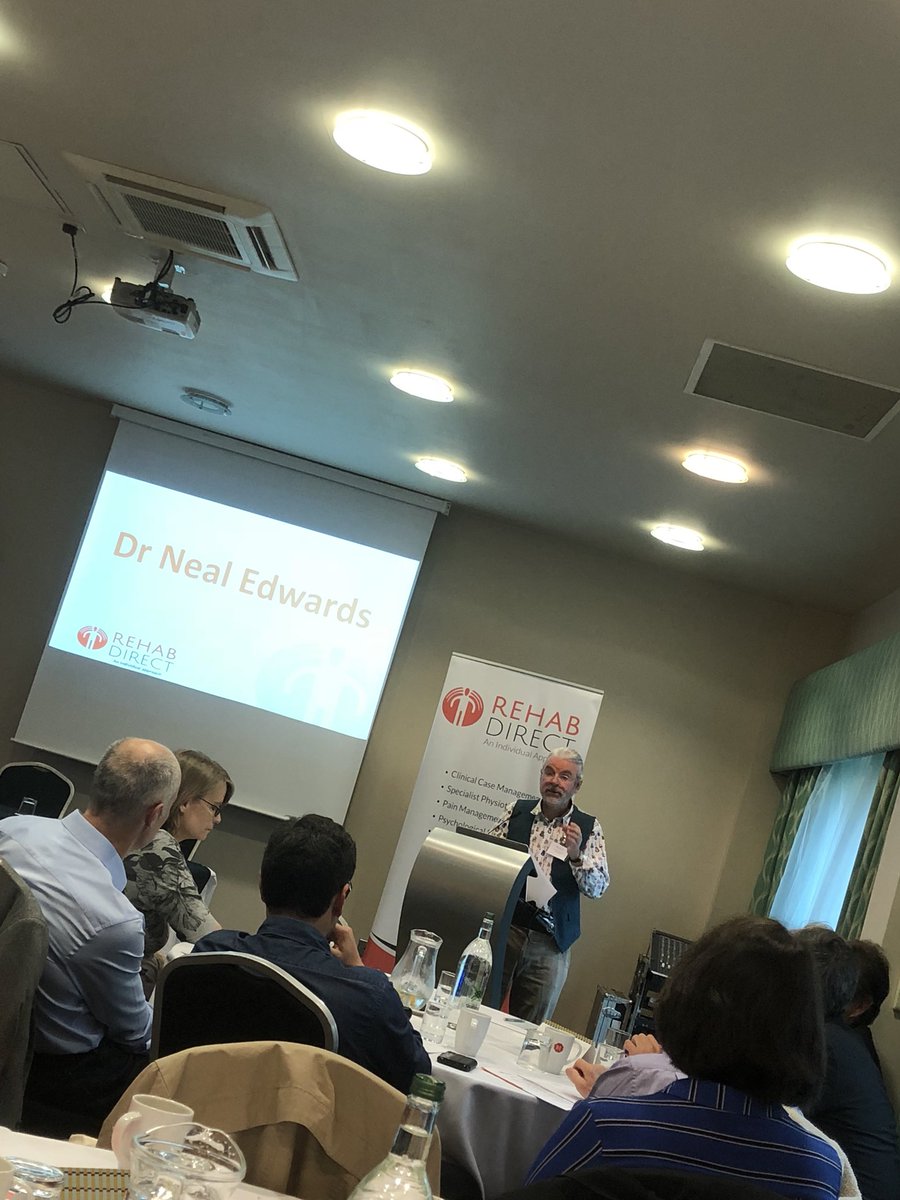 RehabDirect's tweet photo. Renowned expert Dr Neal Edwards takes over as chair of #RDPainConference - he explains how today is about understanding what pain is and how if we don’t get it right in the beginning, things can quickly escalate #Pain #CRPS https://t.co/7um6xS374I