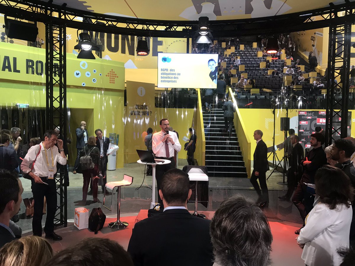 Captain_DPO's tweet photo. De nombreux ateliers sur le #RGPD à l’occasion du salon #BIG de @Bpifrance. https://t.co/vCCtLyrCnU