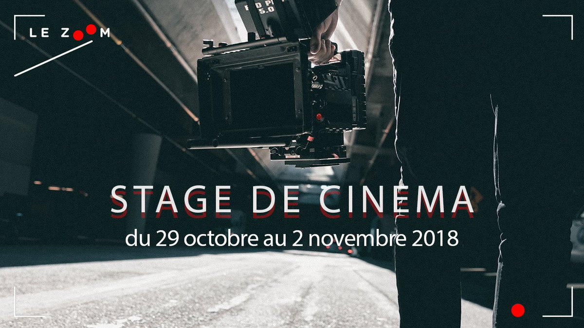 Les places pour le #stagedecinéma pour les jeunes partent vite ! Pour vous inscrire ou plus de renseignements : contact@le-zoom.com

#bourgenbresse #lezoom #stage #jeunes #ain #cinéma