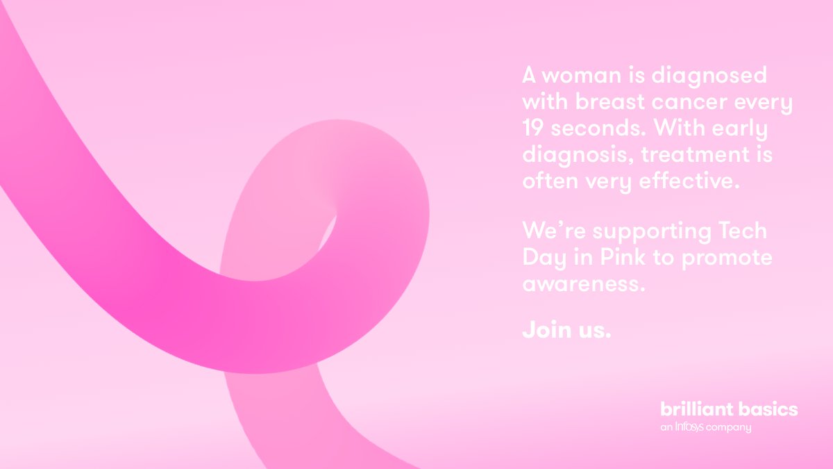 We’ve turned pink in support of Infosys &amp; the Estée Lauder Companies’ breast cancer awareness campaign. Join in - wear pink, share a selfie with the hashtags: #TechInPink2018 #TimeToEndBreastCancer #InfyDiaries #LifeAtInfy for every one, a donation will be made to Cancer Research