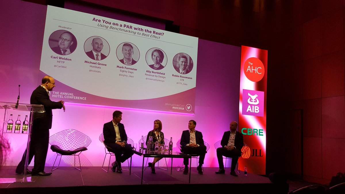 MelvinGold1's tweet photo. A really interesting and informative benchmarking session @AnnualHotelConf with data geeks @STR_Data @revenuebydesign @hotstats @eighty_days Be curious and get into the detail! https://t.co/sAIWPj4Z65