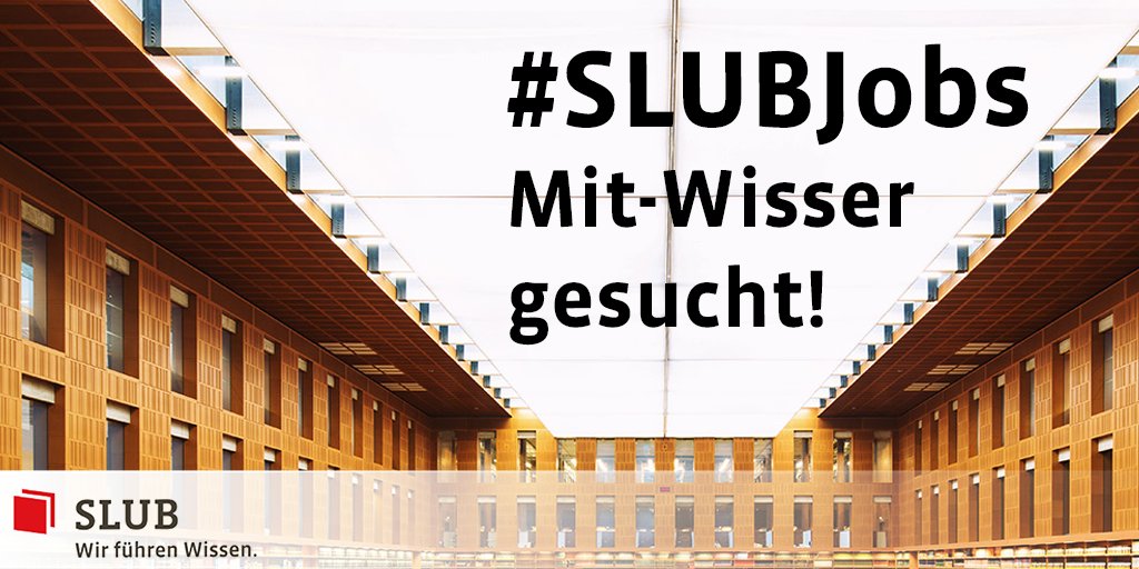 SLUBdresden's tweet photo. #Bib4All #GreatPlacetoWork Wir führen Wissen... und brauchen Mit-WisserInnen! Aktuell gesucht: #PHP #TYPO3 #Softwareentwickler (m/w). Verstärken Sie das Team, das unser Discovery-System bzw. unseren Katalog verbessert! Alle Infos hier: https://t.co/IHGdwHLrdO #SLUBJobs /nf https://t.co/iz86Vox4iR