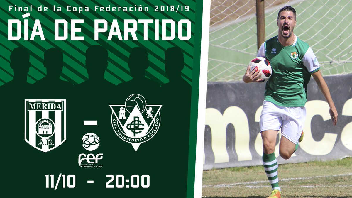 CPCacerenoSAD's tweet image. ¡Buenos días! ¡Hoy jugamos toda una final! Nos enfrentamos al @Merida_AD a partir de las 20:00 horas en el Estadio Romano. ¡No te lo pierdas!