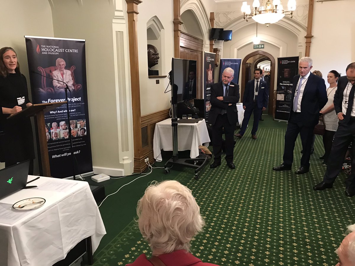EricPickles's tweet image. Very pleased to help launch the #foreverproject by the National Holocaust Centre at the House of Commons today. Survivors give interactive answers to over a thousand questions.
