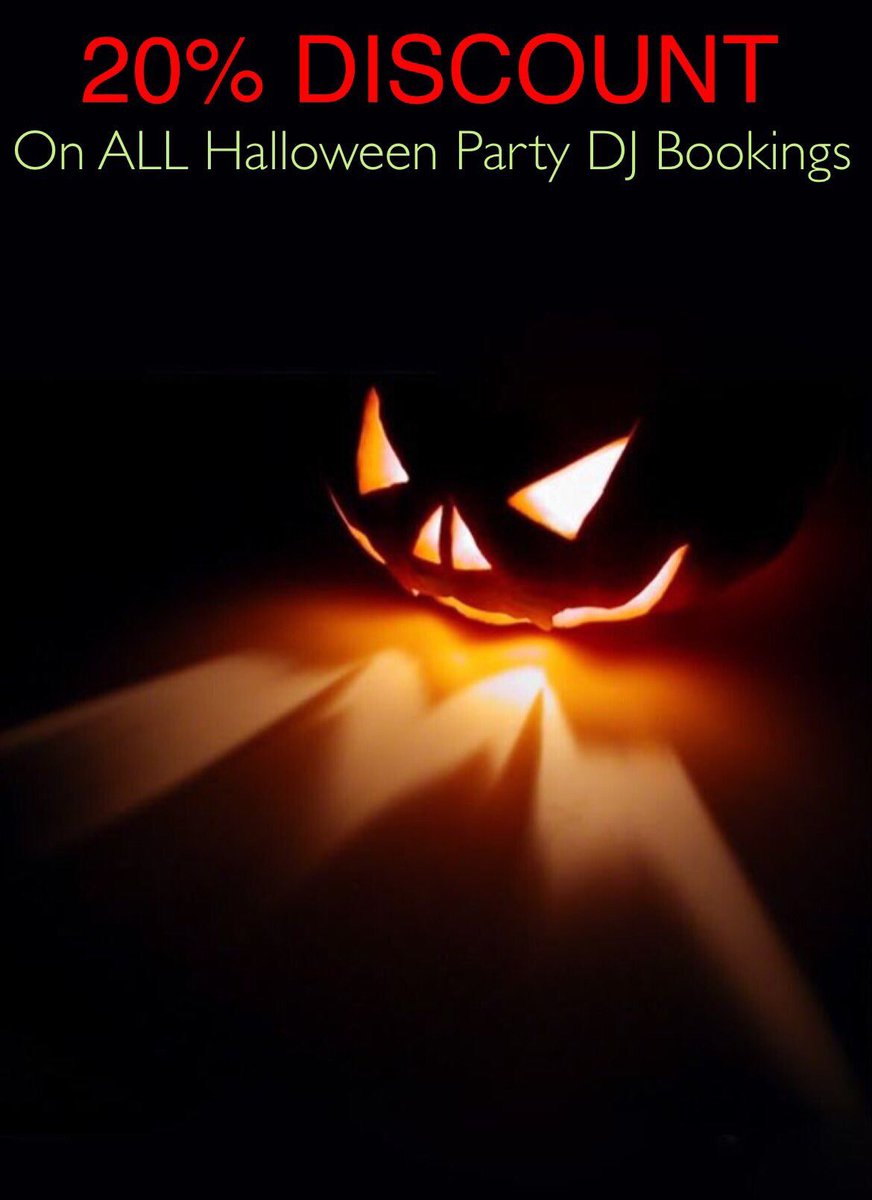 TheDJ_Link's tweet photo. GET 20% OFF all #Halloween DJ Bookings!
#TheDJLink Will Work With Your Location, Genre &amp; Budget To Find You The DJ You Need
Visit https://t.co/XNExSP5Ppv To Book A DJ Today!

#LiveMusic #Party #Rap #HipHop #Pop #Indie #RnB #Bashment #Garage #HouseMusic #Afrobeats #JPop #KPop https://t.co/kuSgGjQG5U