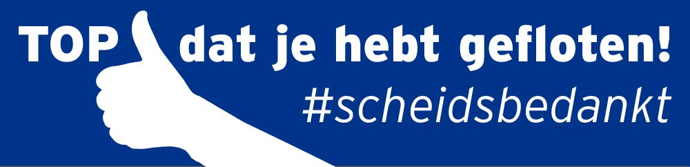 "Hé scheids, bedankt!” Dat hoor je niet zo heel vaak na een wedstrijd. Week in week uit zorgen de scheidsrechters dat spelers lekker hun wedstrijden kunnen spelen. Daar mogen we de scheidsrechters best weleens voor bedanken! #weekvandescheidsrechter #scheidsbedankt <a href="/KNHB_NL/">KNHB</a> 👍💙