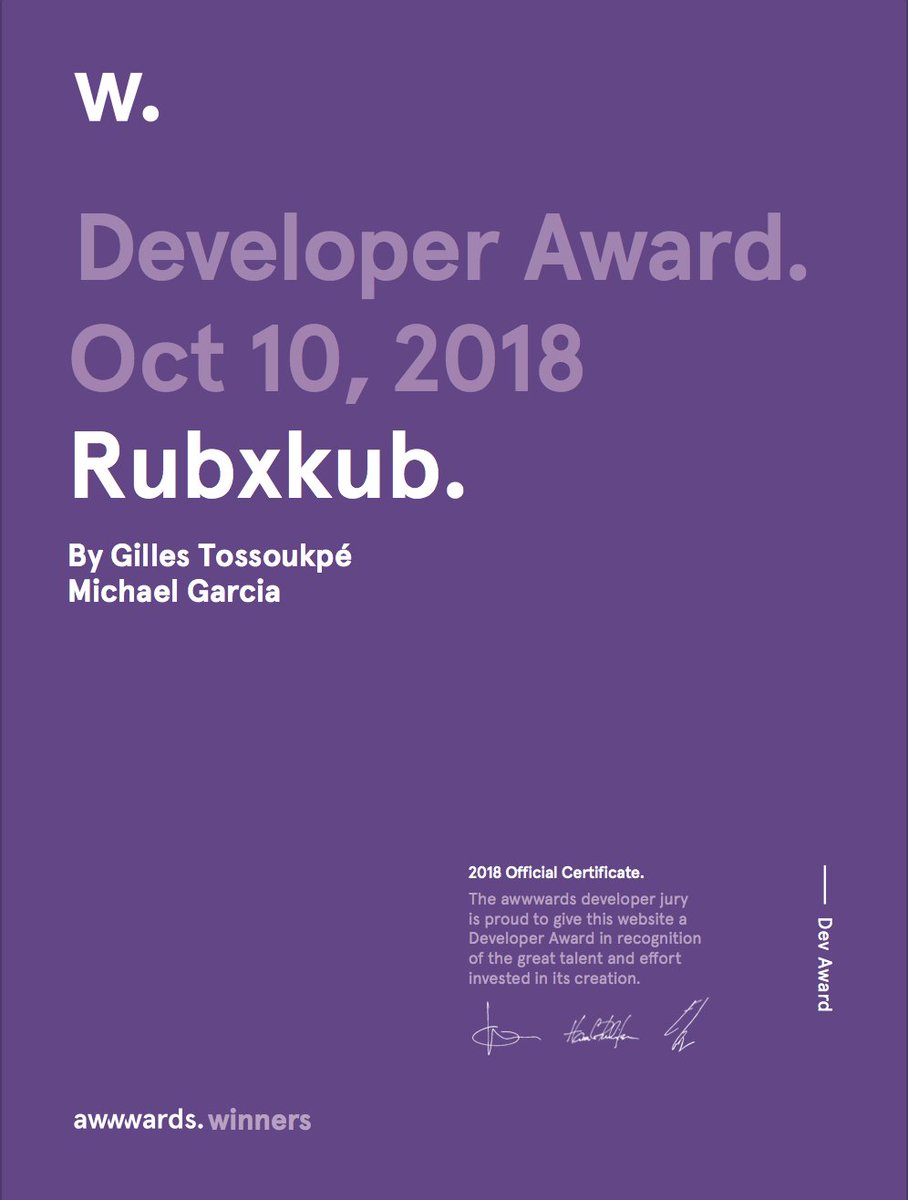 grc_michael's tweet photo. Grand chelem @rubxkub 👊 Thanks for the trust ! And thank you @AWWWARDS ! https://t.co/nC3ymlXRmq