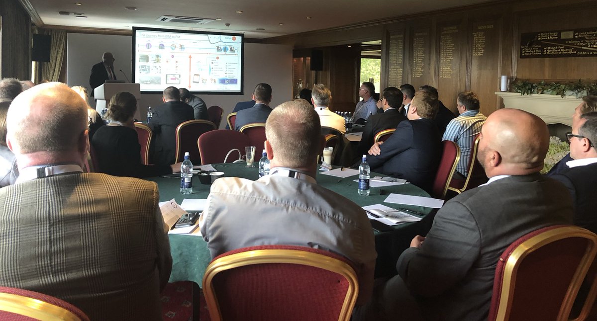 We now have our guest speaker Nigel Warrick, Founder &amp; CEO at <a href="/NJWLimited/">NJW</a> speaking to us about the 'Seamless link from BIM to Facilities Management'. #FMPEvent #BIM #FacilitiesManagement
