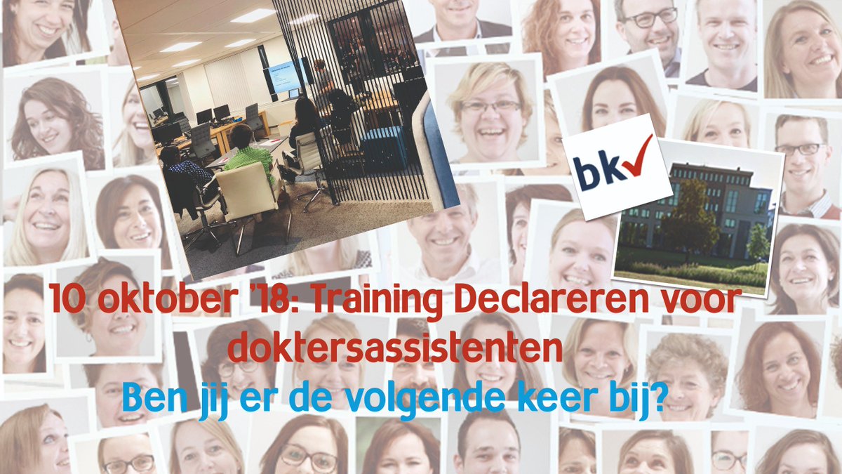 Nieuws_zorg's tweet photo. Gisteravond vond bij BKV in Breda de training Declareren voor doktersassistenten plaats. Interesse? Informeer Daphne: d.verheijen@bkvgroup.eu. Is de volgende training gepland, dan hoor jij als eerste de datum+locatie. #bkv #bkvacademy #trainingdeclareren #doktersassistent https://t.co/3ak3CuwlhD