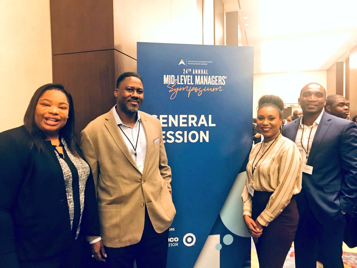 MarathonOil's tweet photo. Our employees enjoying the @elcinfo 24th Annual Mid-Level Managers’ Symposium this week, featuring keynote speaker and ELC member Mark Tatum, NBA Deputy Commissioner and Chief Operating Officer. #MLMS2018 #ThinkItBuildItOwnIt #MarathonOil https://t.co/1QQxt9zeO6