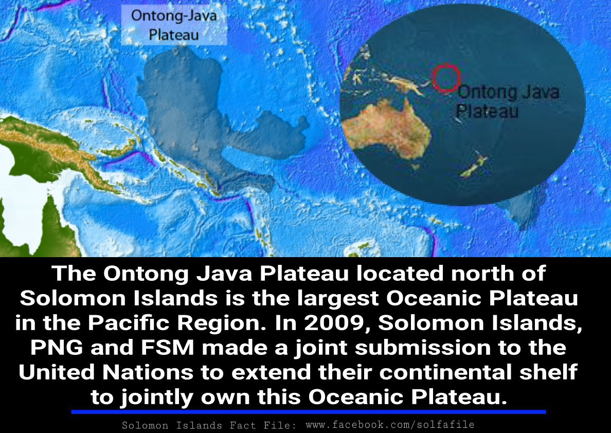 Largest Oceanic Plateau in the Pacific Region.

#SolomonIslandsFacts #Ontongjava