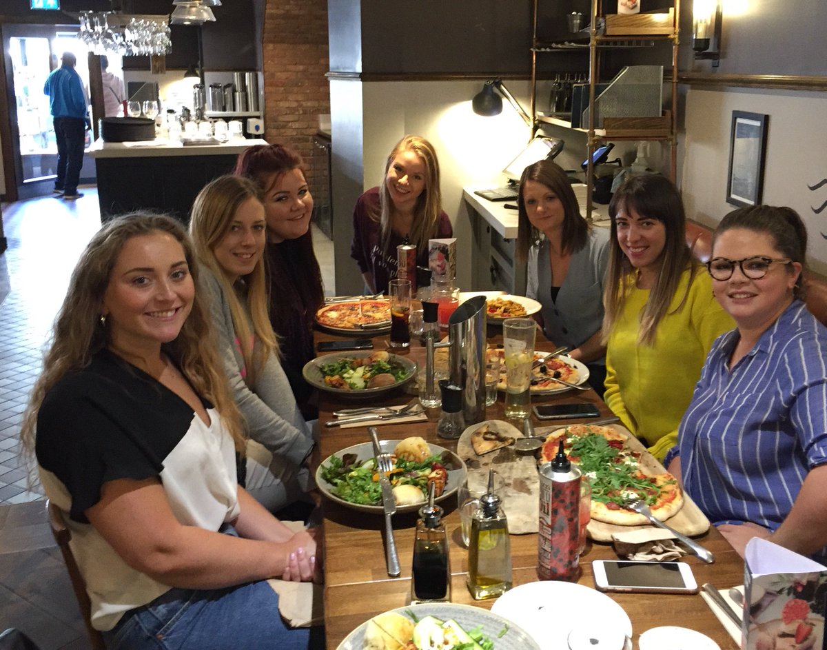 Lovely <a href="/BlueSkiesCareer/">blueskies</a> team lunch yesterday celebrating another busy month on #creative #clientservices #PR #freelance <a href="/heidiblueskies/">Heidi Moreby</a> <a href="/katyblueskies/">Katy Gaskin</a> @shellblueskies @charblueskies <a href="/amyblueskies/">Amy Bradbury</a> <a href="/tashblueskies/">natashablueskies</a> <a href="/rachblueskies/">Rachael Baines</a>