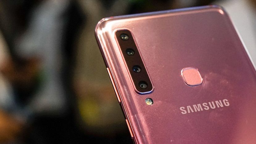 CNET's tweet image. Samsung Galaxy A9 gets snap happy with four rear cameras cnet.co/2OnJCvu