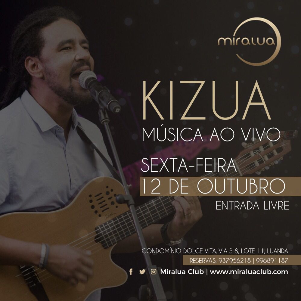 MiraLuaClub's tweet photo. Amanhã vai poder ouvir a fantástica voz de Kizua Gourgel, aqui no Miralua! https://t.co/joob2ASe98