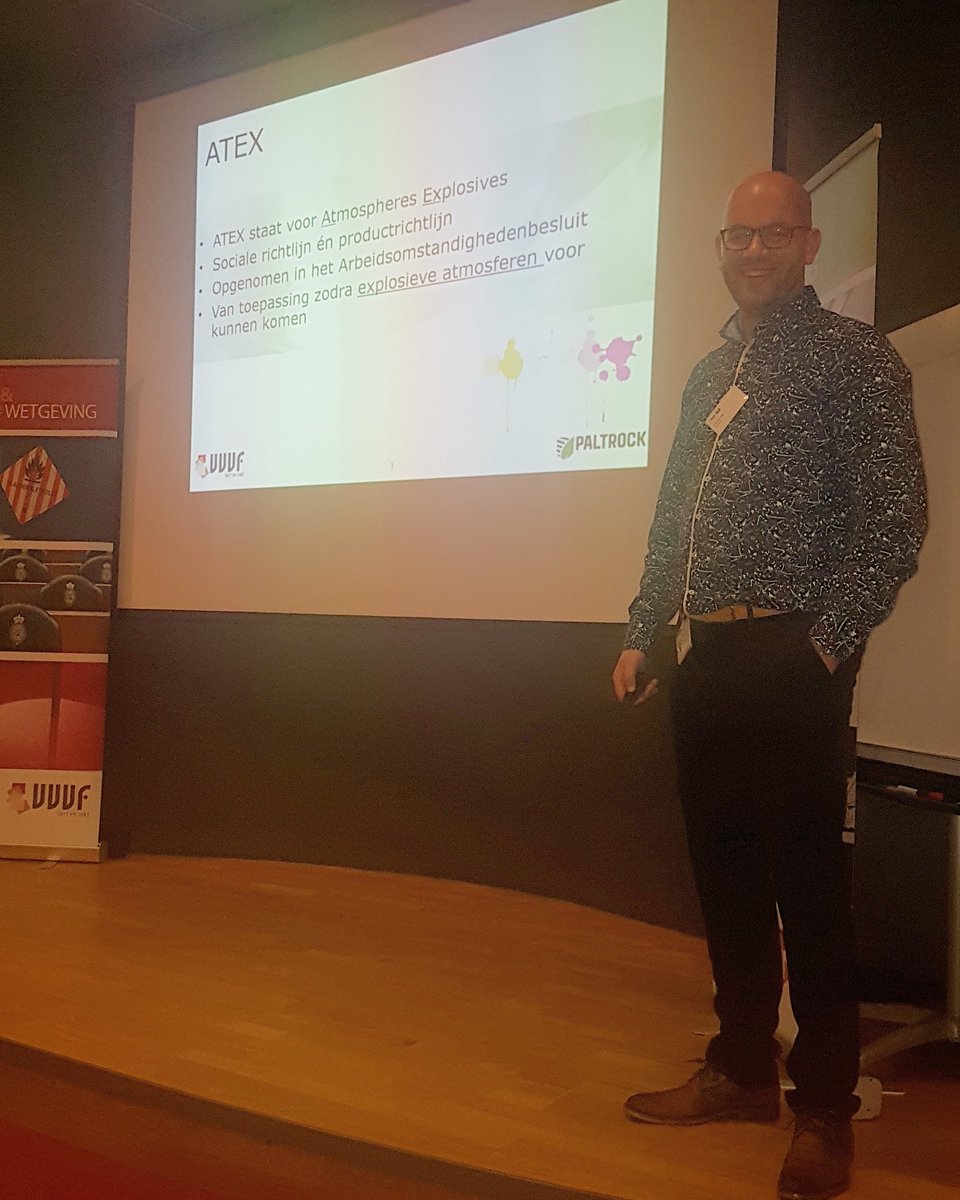 #Paltrock #Hse is aanwezig #ppg #amsterdam #vvvf #verfeninkt #vlk #vereniginglijmenenkitten onze collega Frank geeft een presentatie over #explosieveiligheid #trots