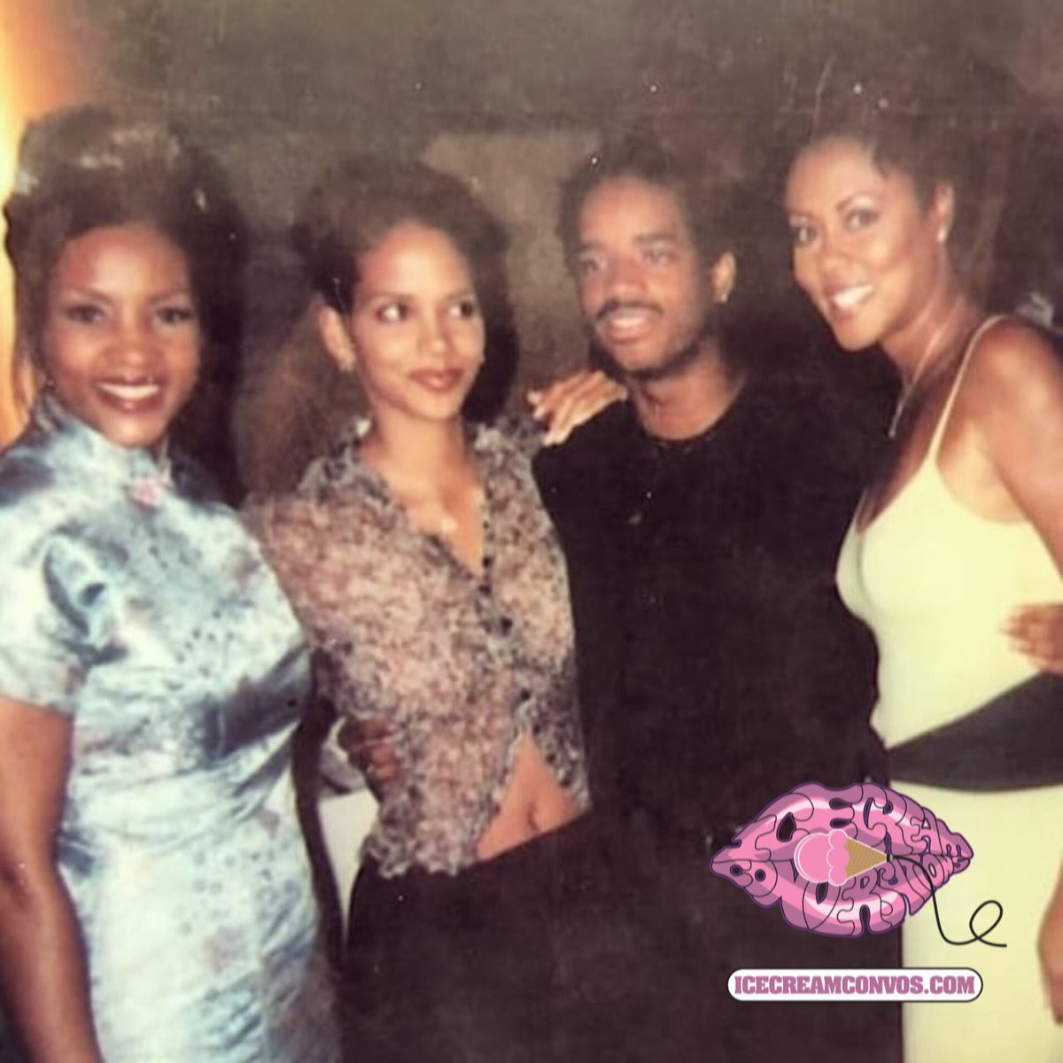 IceCreamConvos's tweet image. #TBT #WhyDoFoolsFallInLove cast: #VivicaFox #HalleBerry #LarenzTate &amp;amp; #LelaRochon 🎬💗🍦#IceCreamConvos.com