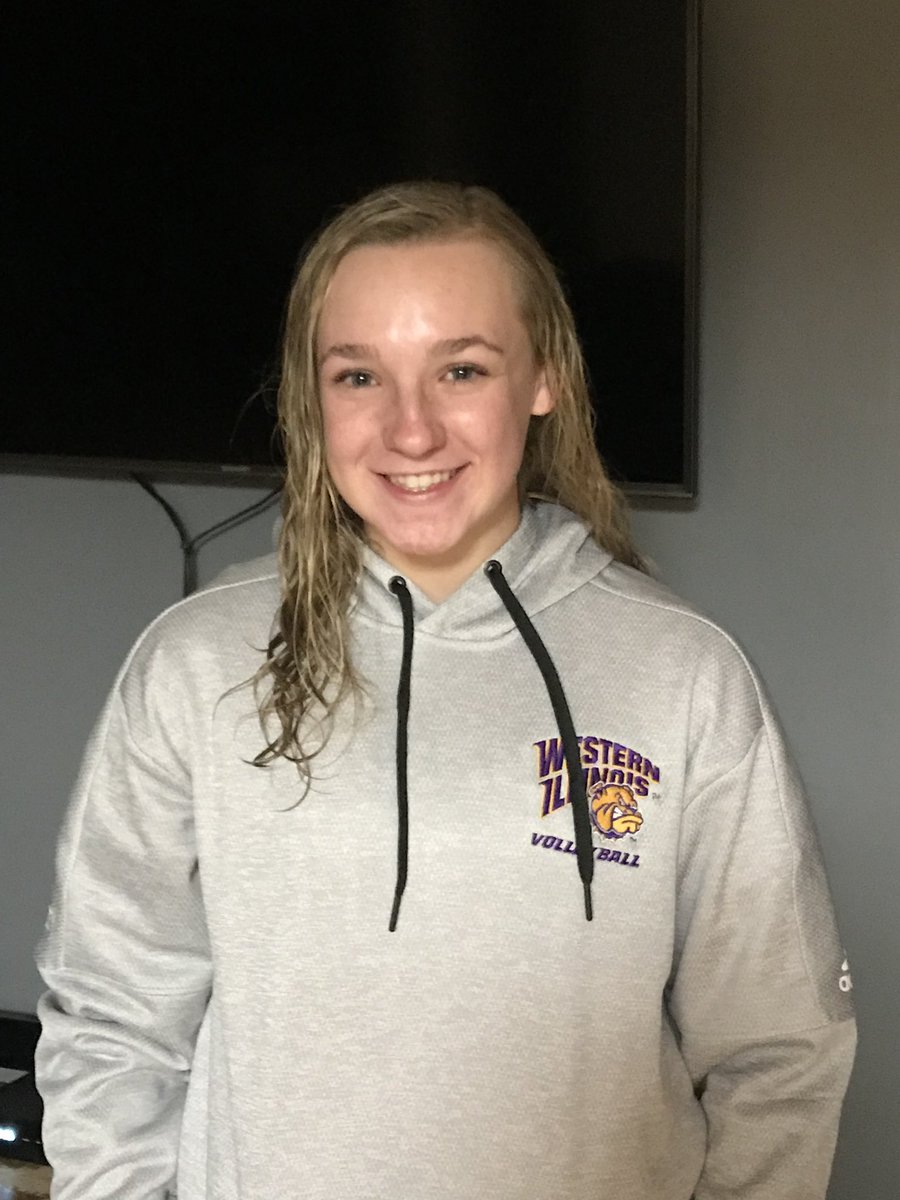McHenryVB's tweet photo. Our #1 @gabbydepersio19 committed to Western Illinois to continue her volleyball career! Congratulations to our captain!! 💜💛🖤🧡 #westernillinoisuniversity https://t.co/dU6CiTpLPv