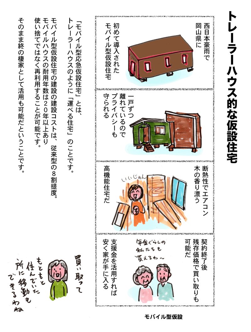 日本の仮設住宅も進化しています。
#仮設住宅 #トレーラーハウス 