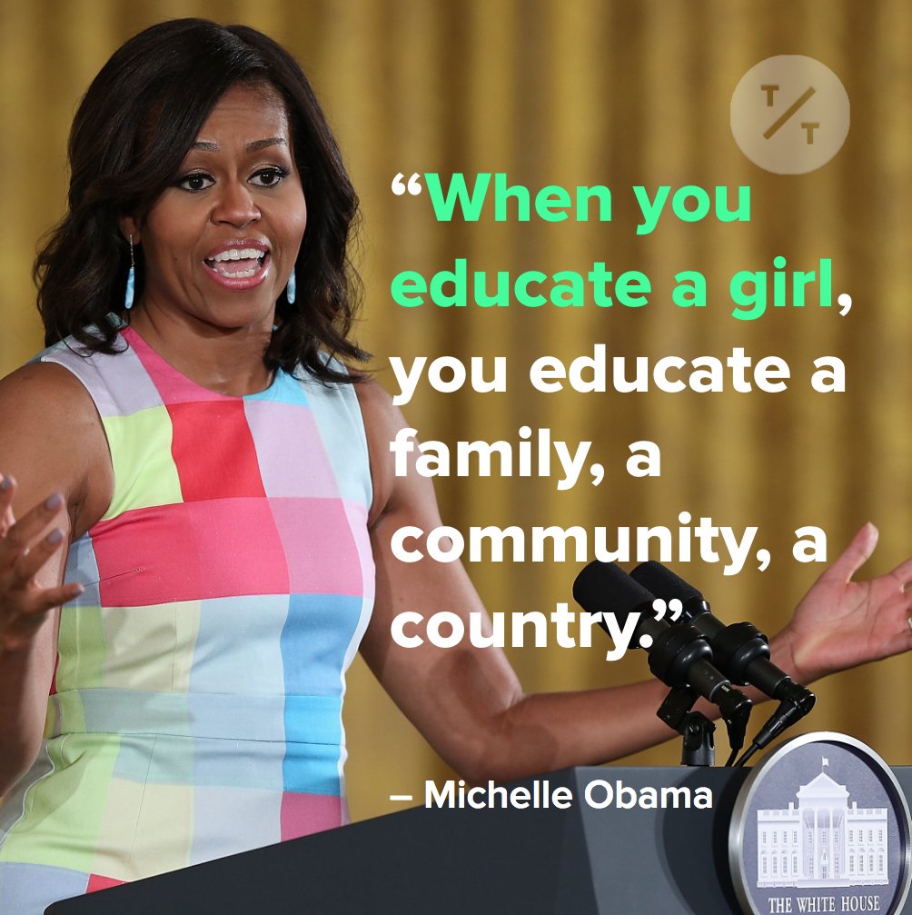 bbgoriginals's tweet photo. On International #DayOfTheGirl Michelle Obama launches a Global Girls Alliance that will give 100 girls access to education https://t.co/8s0HM9ZQ48