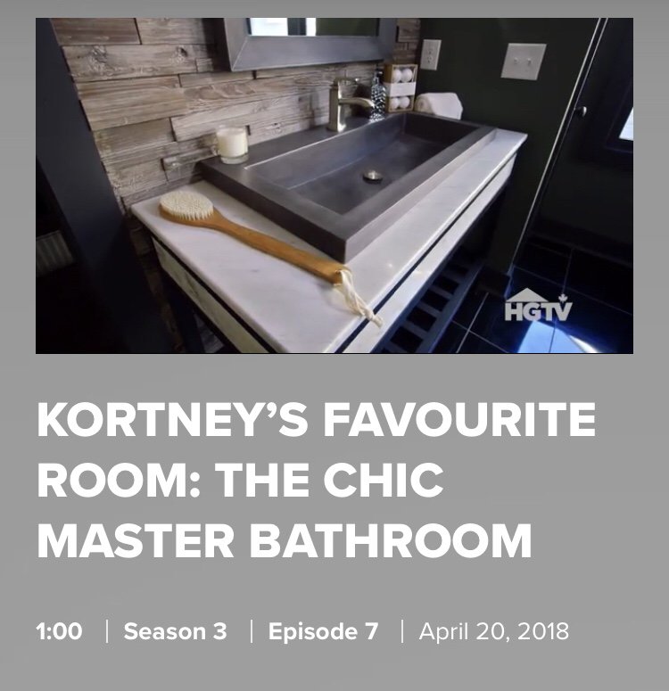 Native_Trails's tweet photo. The bathtub that everyone loves gets even more love! This time on @hgtvcanada's @mastersofflip. You'll also spot our Cuzco Vanity and NativeStone #troughsink in this moody #masterbath, designed by our friend @KortneyWilson. https://t.co/LzqjY2vfPI