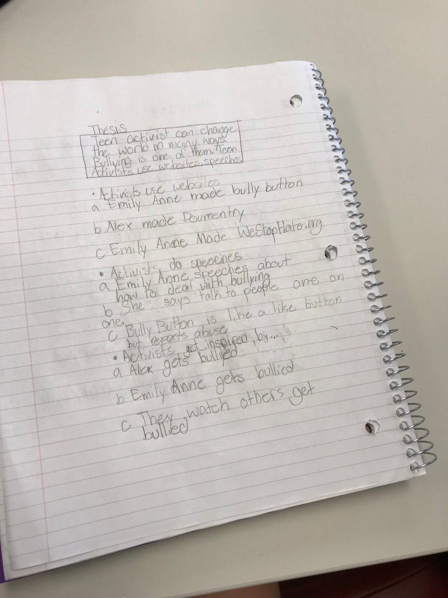messenheimerk1's tweet photo. Blown away by the work of our 6th graders as they research teen activists for their information writing! #eagleswrite #engaged #onetoone @napls_is @Kerschner1 @napls @TCRWP #boxesandbullets https://t.co/CQYSWiRXDQ