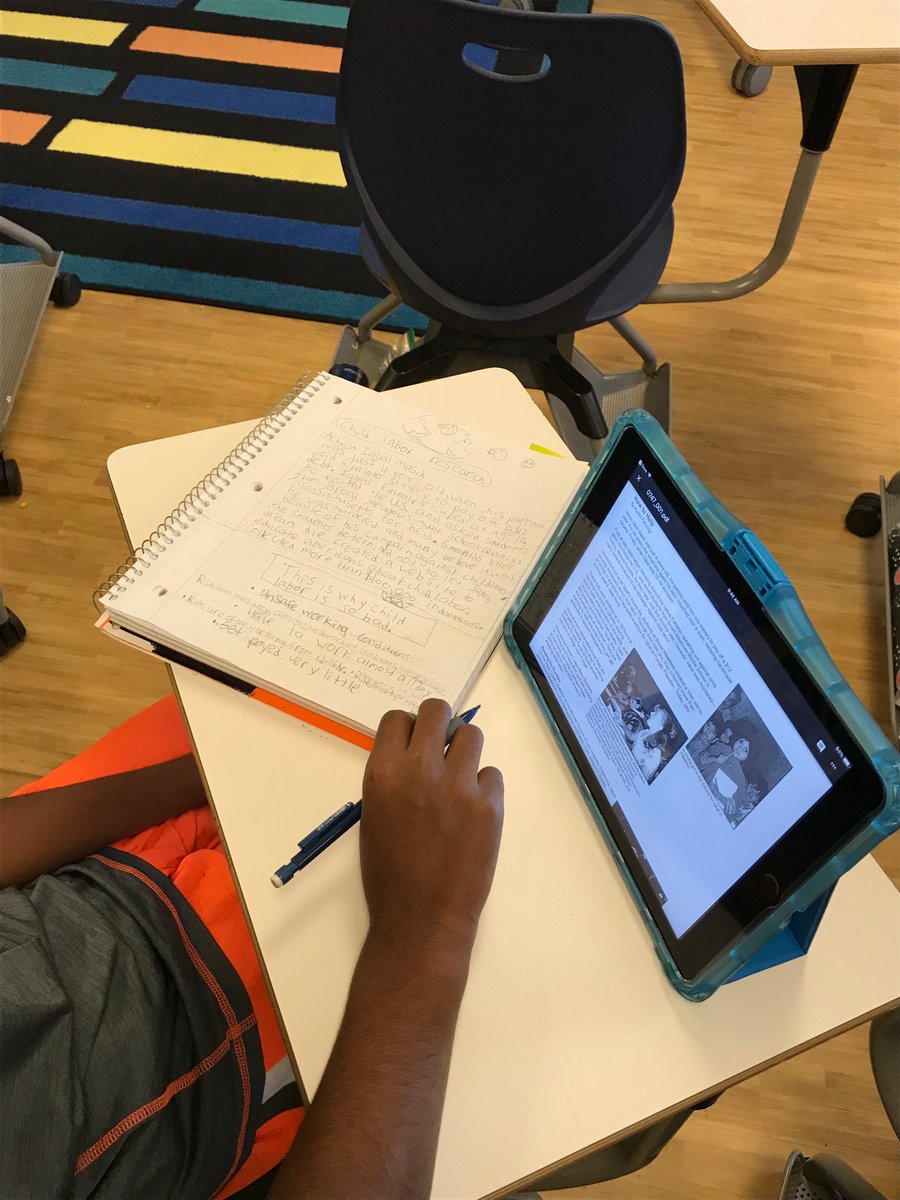 messenheimerk1's tweet photo. Blown away by the work of our 6th graders as they research teen activists for their information writing! #eagleswrite #engaged #onetoone @napls_is @Kerschner1 @napls @TCRWP #boxesandbullets https://t.co/CQYSWiRXDQ