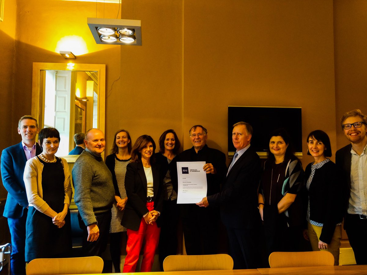 RIAIOnline's tweet photo. Congratulations to Jan Gehl! Great honor to welcome you here @RIAIOnline together with RIAI Communications and Public Affair Committee #CitiesForPeople #projectforpublicspaces 2/2 https://t.co/FAAA9xBdru