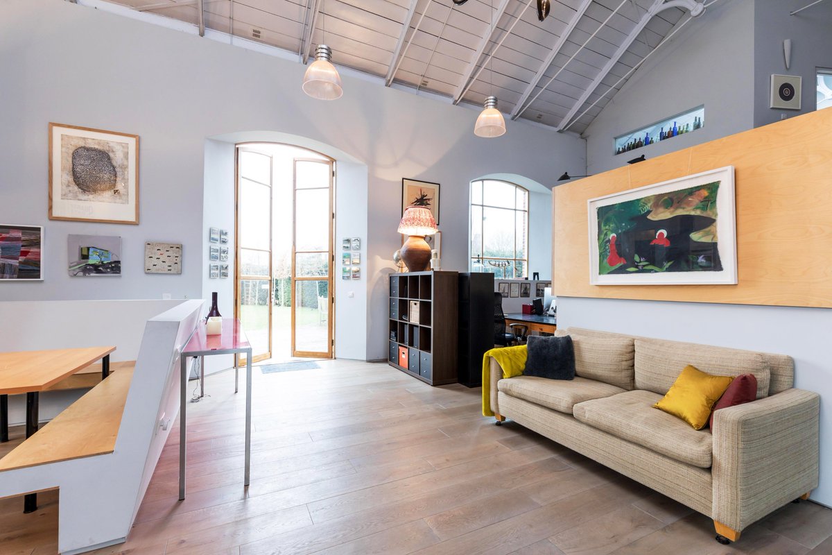 dwell_architect's tweet photo. Photos of our Chichester chapel conversion project. It has been converted into a four-bed home with a vaulted ceiling to the living areas, combining period features with an open-plan feel, bespoke plywood staircase and amazing kitchen.
#dwelldesign #chapelconversion #chichester https://t.co/V6e8T4zTuY