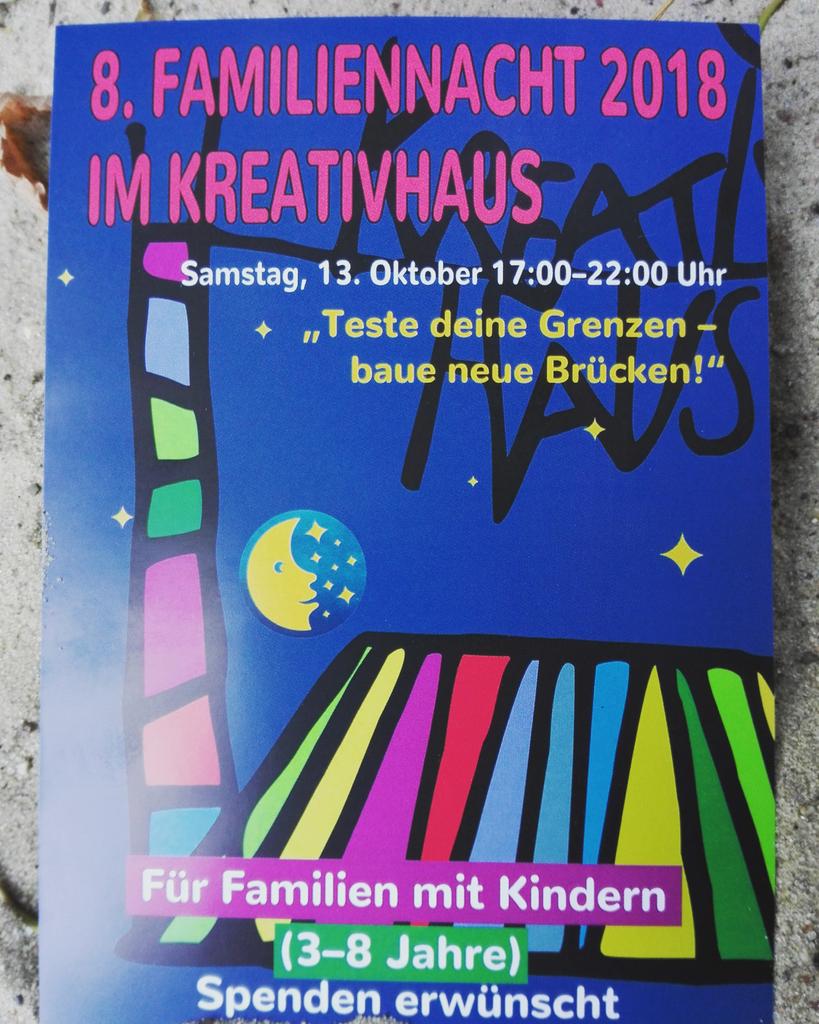 Kreativhaus On Twitter Familiennacht Liebe Kinder Diesen