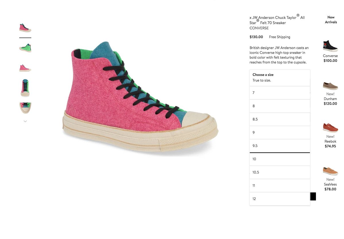 jw anderson converse nordstrom