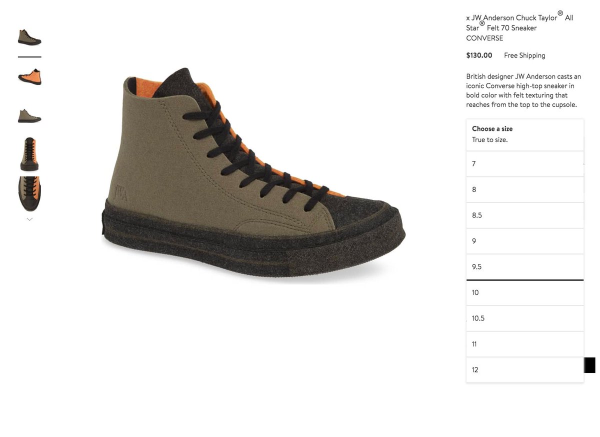 jw anderson converse nordstrom