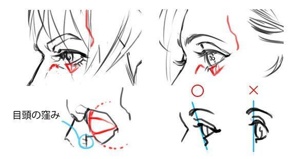 いちあっぷ By Mugenup クリエイティブ制作会社 正面から見た目と横から見た目 目は一番デフォルメの要素が強い部分ですが 構造を理解してうまく落とし込んで 基本から徹底解説 正面顔と横顔の描き方 いちあっぷ T Co Enig3eoqqg 絵が