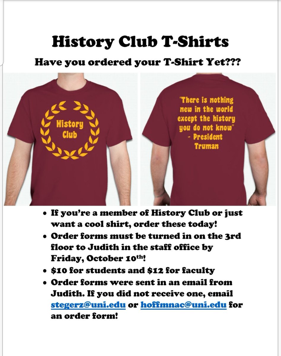 UNI History Club tweet media