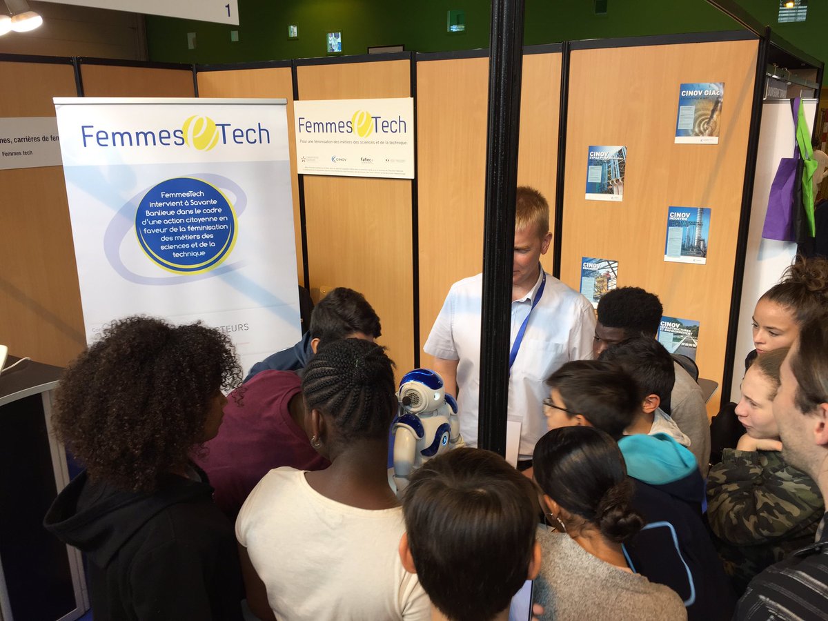 NizarrBourchada's tweet image. Le @Fafiec et @Cinov participent à la  sensibilisation à la féminisation des métiers de l’ingénierie et du numérique avec une présence de 2 jours sur le stand #FemmesTech en partenariat avec @PlaineCommune #SeineSaintDenis
