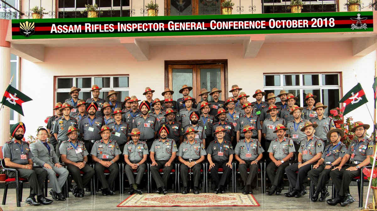 official_dgar's tweet photo. Two days Annual #AssamRifles Inspector Generals' Conference begins at HQ, DGAR Laitkor(Shillong)today.The conf aims at deliberating issues like #ForceModernisation #SmartSolutions #LeveragingTechnology for Ops, Adm &amp; Man Mgt issues for enhancing overall efficiency.
@easterncomd https://t.co/DYEi3D3NBa