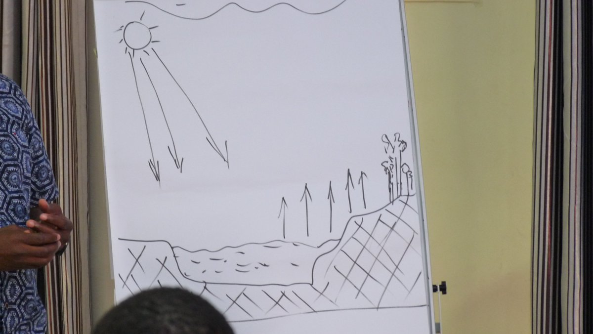 tnrforum's tweet photo. In the #PSP_meeting, representatives from @tma_services: Bibie Abdullah and Irene Kalumbete, today had to explain how rain is formed!! #AYP_II_Project #Mererani (they had to come with this diagram) https://t.co/qmmUVzt6x2